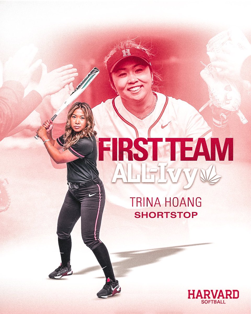 HarvardSB's tweet photo. 🏅 𝐅𝐈𝐑𝐒𝐓 𝐓𝐄𝐀𝐌. 🏅
Congratulations to Madi Mays, Trina Hoang, Megan Welsh and Finley Payne, who were all named First Team All-Ivy for the 2023 season!
📝: https://t.co/3jUHwsqk6J
#GoCrimson https://t.co/FXSoEq4ad4