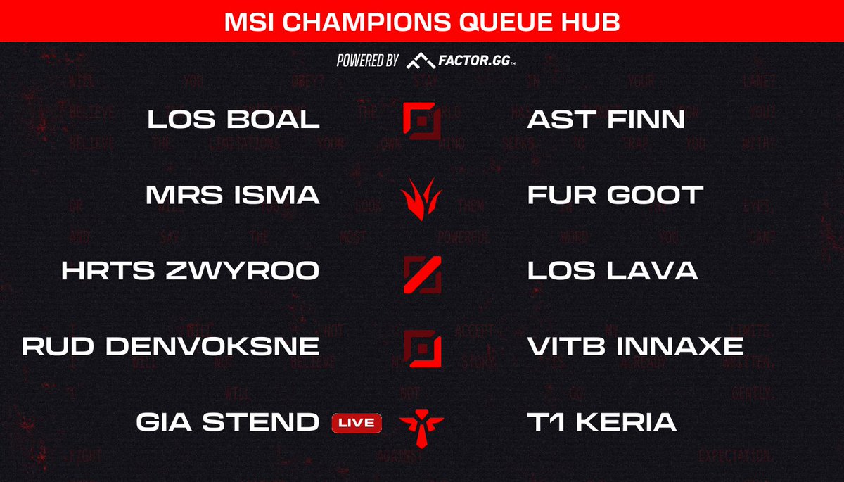 EMEA Champions Queue tweet media