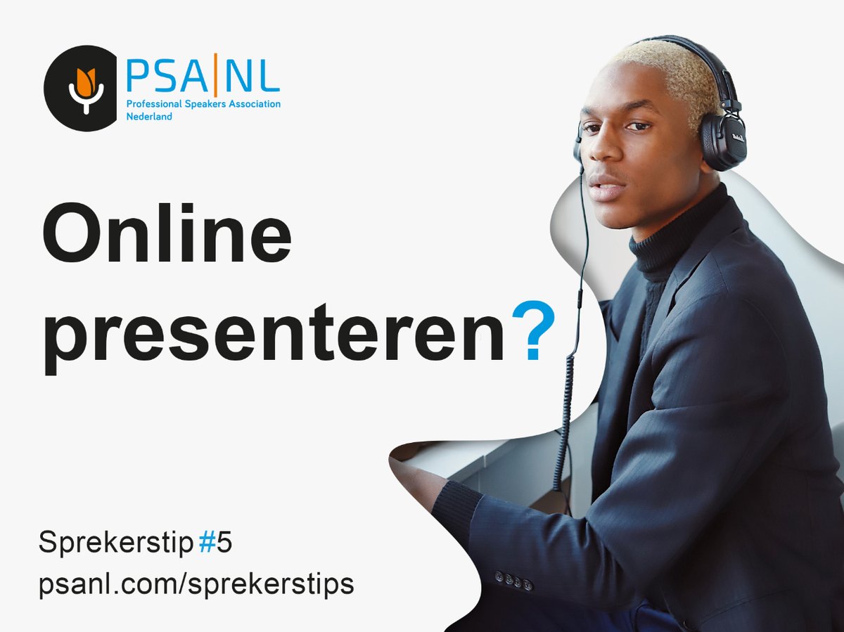Online presenteren heeft zo zijn eigen regels. 
De belangrijkste is nog wel: fix eerst je geluid, dan pas je beeld.

#sprekerstip #onlinespeaking #psanl