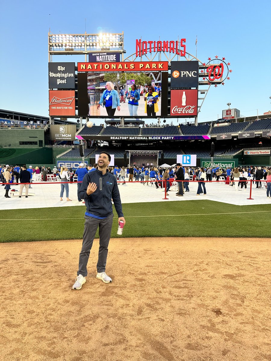 Gracing the infield at a major league ballpark, just where I always  thought I'd end up. Had a great time at the 2023 Realtor® Legislative Meetings! #NVAR+ #ThatsWhoWer National Association of REALTORS®