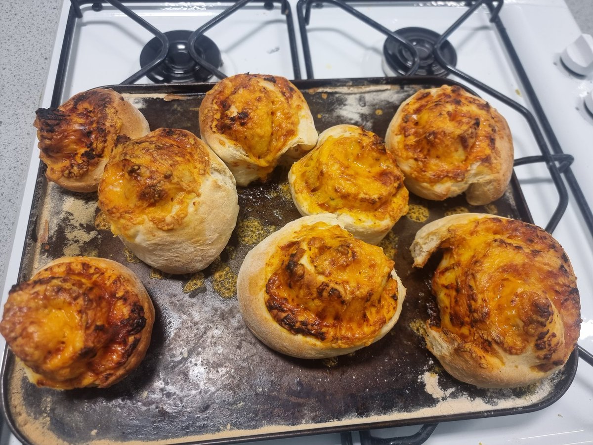HeNewbattle's tweet photo. S2 Hospitality Elective made pizza pin wheels today.  They were huge. All tried one before they left the room 
@MrMillarPE @newbattlehigh @NewbattlePE https://t.co/CFMYqhpAjP