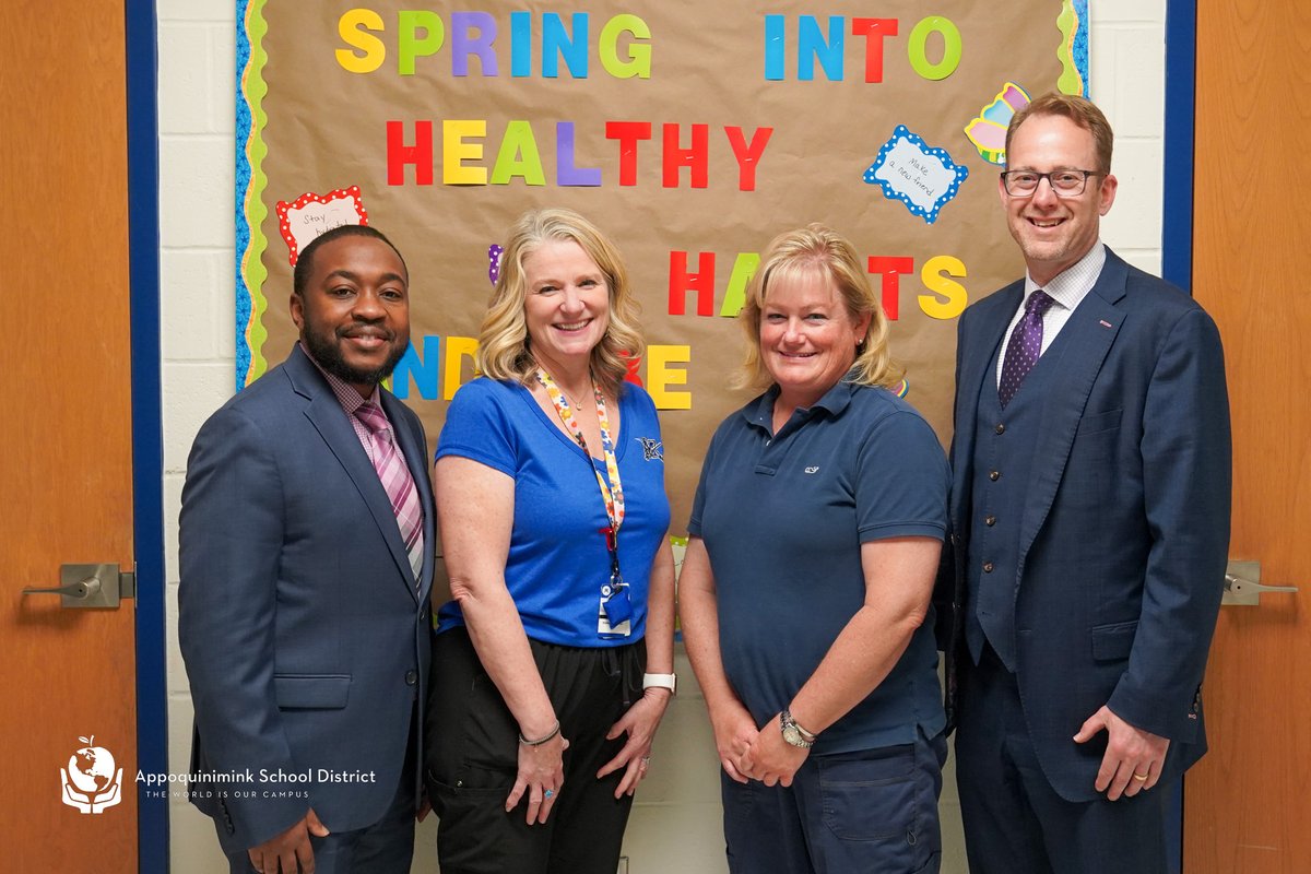 AppoSchools (@apposchools) on Twitter photo Today is National School Nurse Day and we're celebrating all of our amazing nurses! Superintendent Matt Burrows stopped by <a href="/MiddletownHigh/">Middletown High School</a> to extend a thank you to the Cavaliers' team of Gail Moyer and Laurie Garrison!
#apposhine Today is National School Nurse Day and we're celebrating all of our amazing nurses! Superintendent Matt Burrows stopped by <a href="/MiddletownHigh/">Middletown High School</a> to extend a thank you to the Cavaliers' team of Gail Moyer and Laurie Garrison!
#apposhine