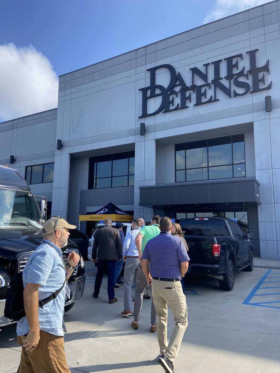 NSSF's tweet photo. Attendees of the 2023 NSSF Marketing & Leadership Summit visited and toured @DanielDefense’s state-of-the-art manufacturing facilities this morning. Many thanks to @DanielDefense for its support for this year’s Summit. #NSSFSummit https://t.co/IgfFSHjUmY