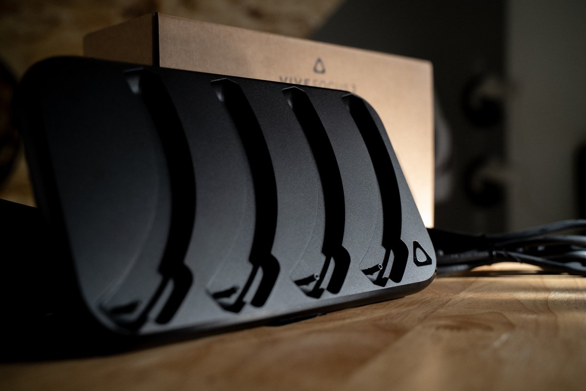 Just everyday utility, but make it aesthetic.  The light was just right as I was unboxing these <a href="/htcvive/">HTC VIVE</a> battery chargers.  Life gets easier when you have backup batteries at the ready.  

#dimensionxr #htcvive #vivefocus3 #vrgaming #vrdesign #aesthetic