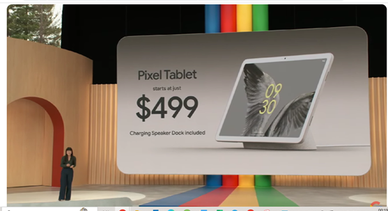 technomania0211's tweet image. #Google #PixelTablet starts $499
- Tensor G2 with Titan M2
- 11 inch display
- 2560×1699 resolution
- 3 microphone
- 8GB RAM
- 128GB/256GB storage
- 4 🔊
- Power Button Fingerprint
- 8MP front & rear camera
- Personal AI powered by #GoogleTensor G2
#GoogleIO #GoogleIO2023
