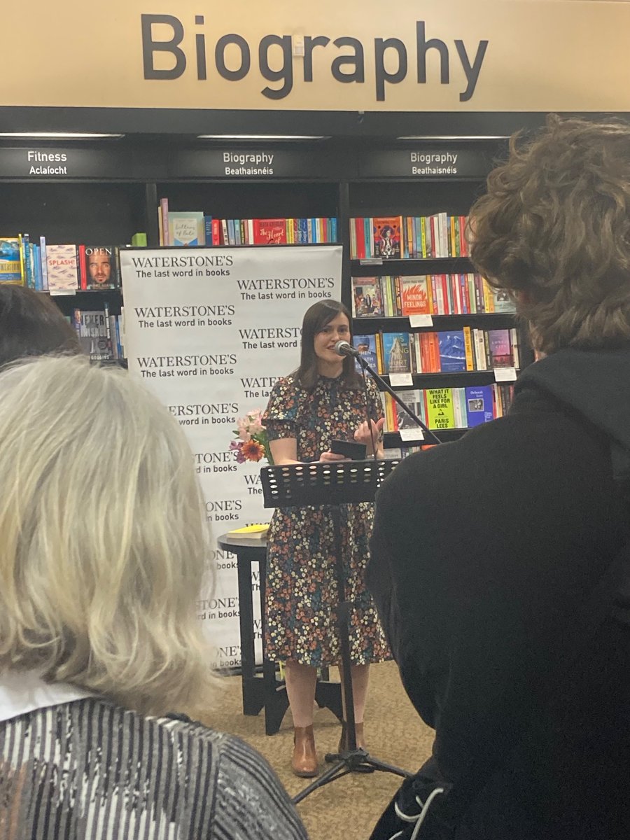 catherinekirwan's tweet photo. Congrats to @eimear_ryan on the #launch of #TheGrassCeiling @WaterstonesCrk - lovely event #irishauthor #sportswriting https://t.co/d1DmbGgnTa