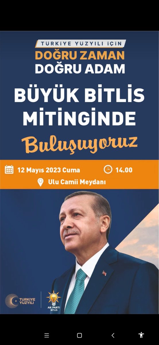 Haydi Bitlis hazır olun Dünya liderini karşılamaya,..