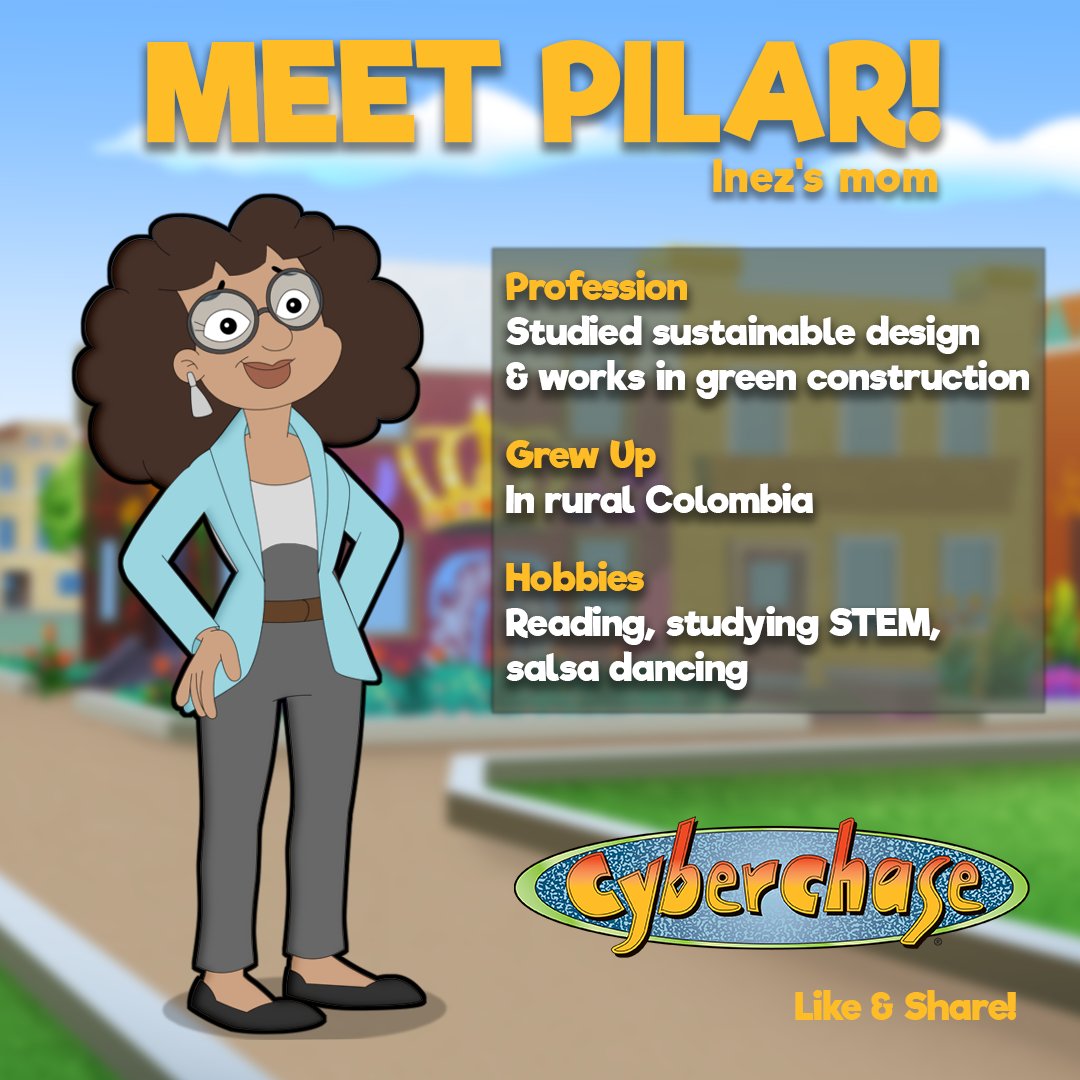 Pilar and Salvador are Inez’s parents, and they’re always her biggest inspiration and best cheerleaders! Who inspires you?