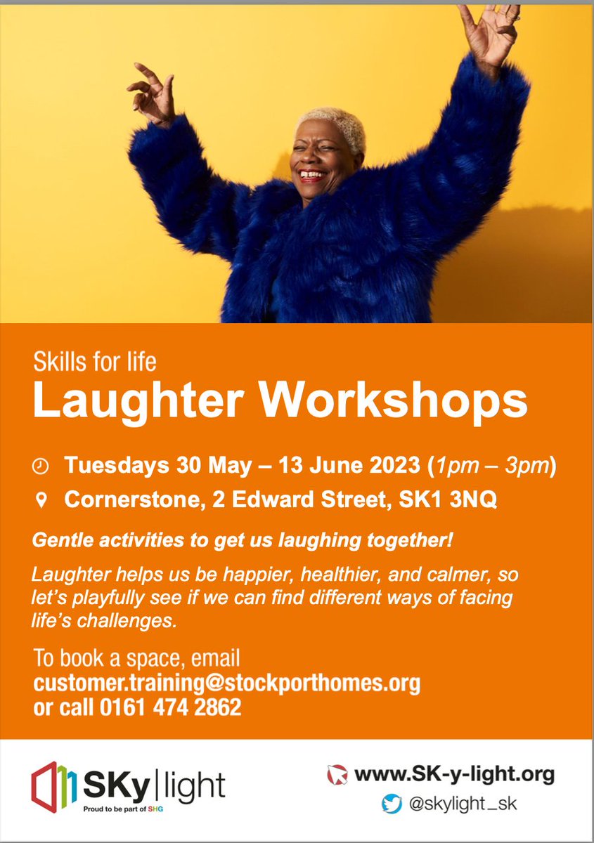 4Laughing's tweet photo. Free set of 3 workshops with laughter, creativity and the breath.   We can improve health, happiness and calmness just using these. https://t.co/QA68McUo5M