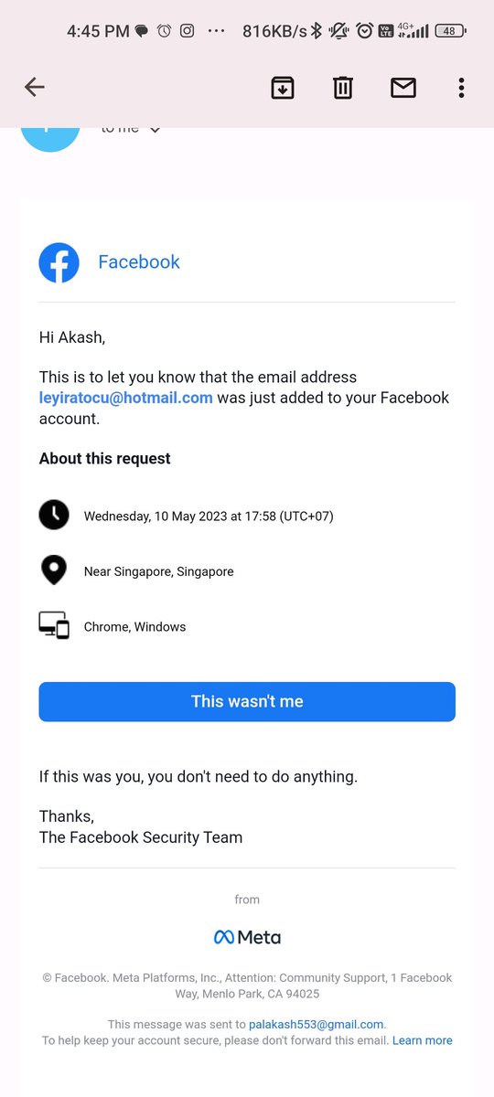 palakash553's tweet photo. Someone hacked it, deleted a few posts, and posted something and deleted it too. I'm attaching a few screenshots please look into it, and please take action against these hacking grps. #Hacking #META https://t.co/uo28sc3p4C