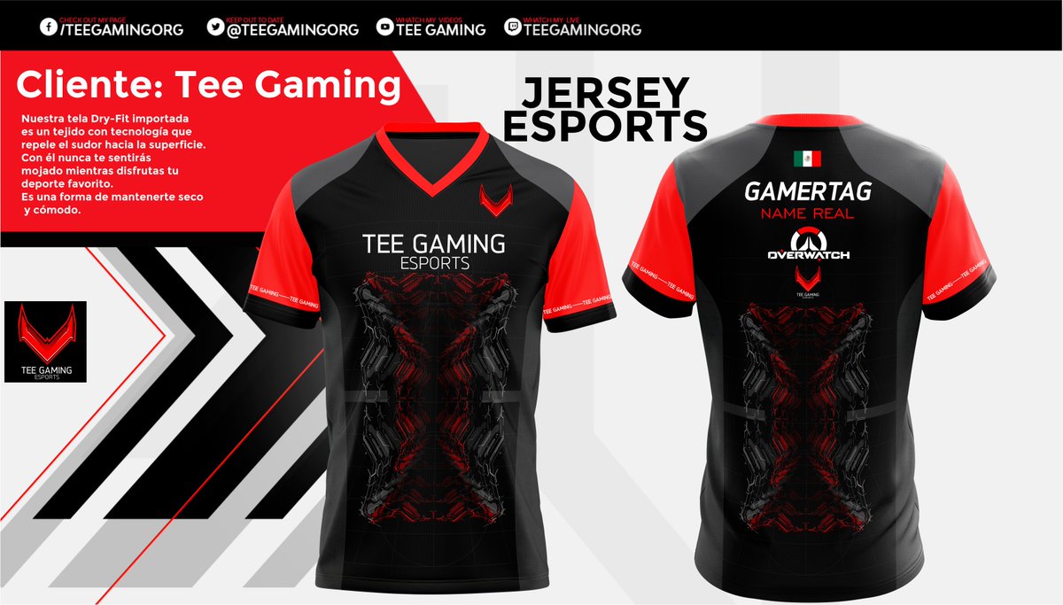 TeeGamingOrg's tweet photo. Este es el jersey que usaran nuestros chicos en
#LAO @PlayOverwatch organizada por @DeporteDigitalH y @XZEAL_GAMING
Tee Gaming OW "La Furia Roja"
@mataomega
@KyoHyperSm
@Espectro400
@JrKratosj1123
@BlinkDiff
@Skull_nvr
@Landaseikuwu
@Yubel4u
@Daanthee_unu
VAMOS CHICOS!!!  
Nos vemos este domingo
Tee Gaming "LA PIEL DE LOS CAMPEONES"  
DG: @Zaycro_Designer