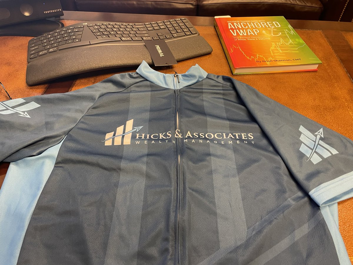The @Hicks_Associate Cycling Team jerseys arrived today. Last year’s were gorgeous. These are more even more beautiful. Love ‘em @PrimalWear 
Ready for @TheVictoryRide 
#RideForACure