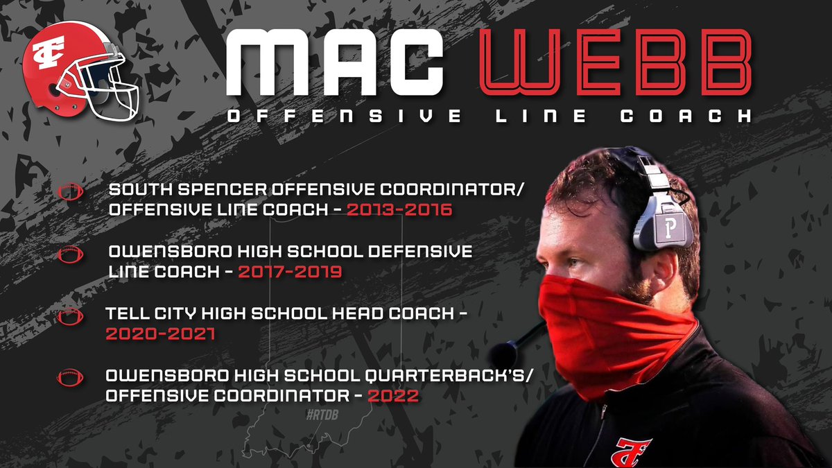 TellCityFB's tweet photo. FOOTBALL SEASON IS BACK!…Almost
We would like to welcome 3 new coaches to our staff. These 3 bring a blend of experience, knowledge & passion to our team!
We are happy to announce the hires of
Mac Webb
Corey Braunecker
Shane Braunecker
#GoMarksmen
#MarksmenFootball https://t.co/VVZp49WFfW