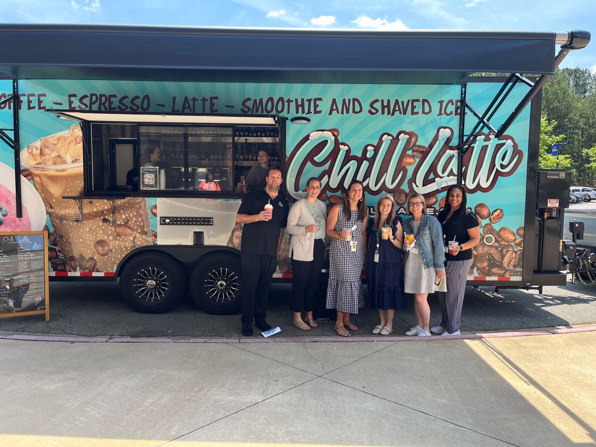 Celebrating teacher appreciation week at Cen10. Thank you @Centennial_PTSA for the coffee and smoothie truck!