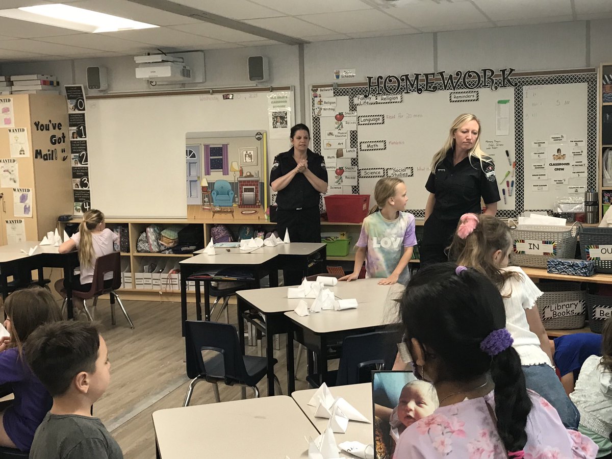 OurLourdes's tweet photo. Thank you to the Middlesex Centre Fire Services for coming and chatting with our Grade 3 students about fire safety today. https://t.co/kjNYYUc2Rf
