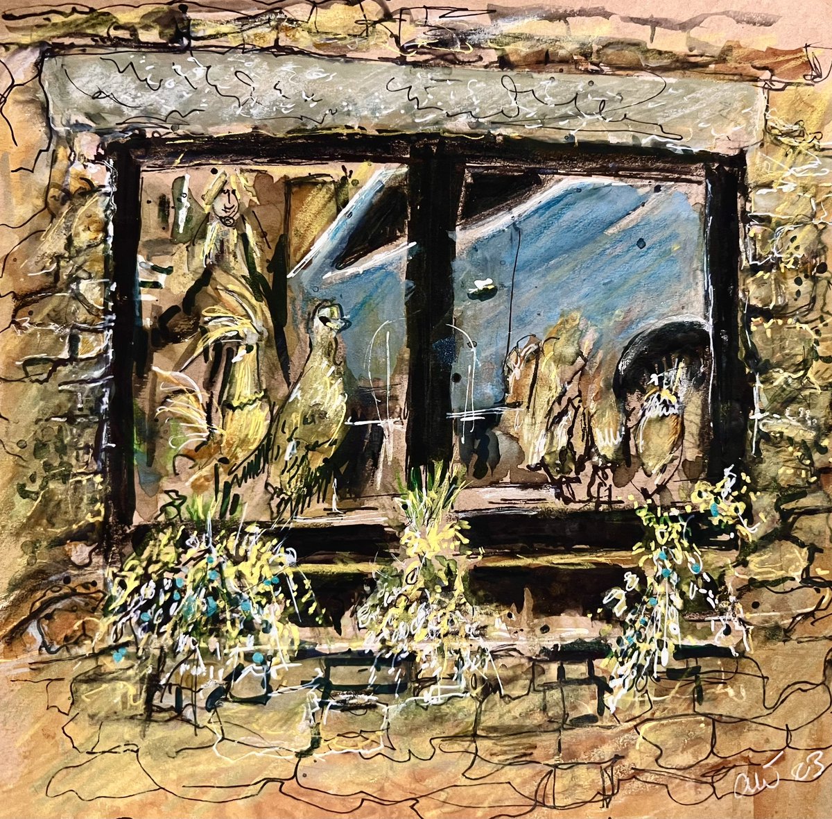 guardian442's tweet image. The quirky village of Chipping in the Ribble valley is good for sketching #chipping #ribblevalley #lancashire #cottages #brabins #rus #sketchers #urbansketchers