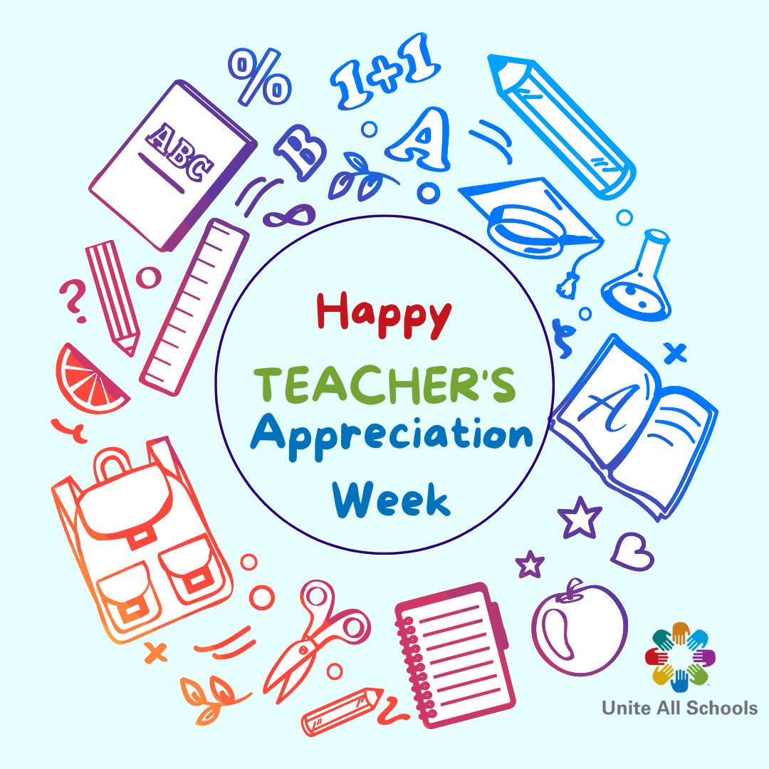 Happy Teacher Appreciation Week! 🎉 We're incredibly grateful to the teachers who participate in our Unite All Schools program, providing valuable 21st-century skills in an intercultural setting. Thank you for enriching young minds!  #TeacherAppreciationWeek #UniteAllSchools