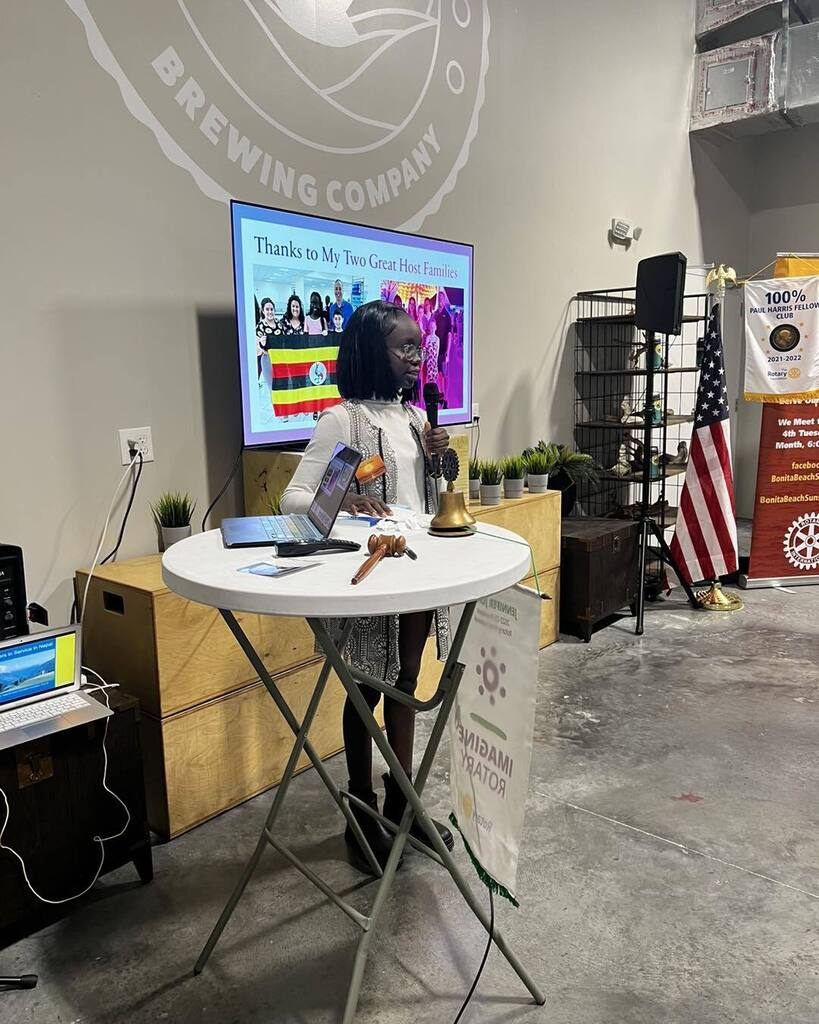 Great meeting last night as our exchange student, Stacy, provided a report on her time here in the United States as well as our Treasurer/Past District Governor, Sandra Hemstead, who gave a presentations on grants the club is supporting in Nepal.
