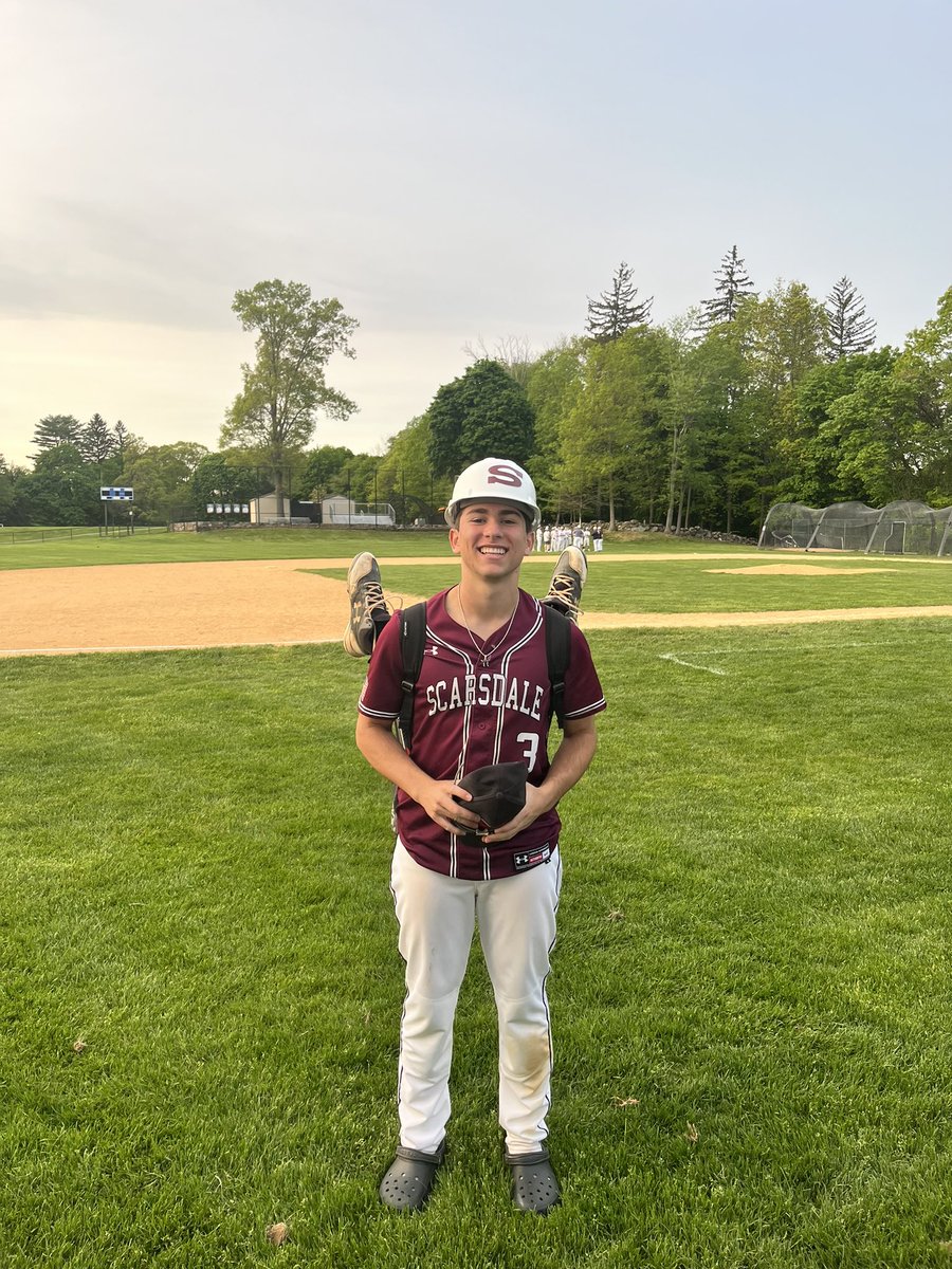 Hard fought 10-8 W against Greeley yesterday! Ian was awarded the hard hat with 2 singles and a walk, all with bases loaded.