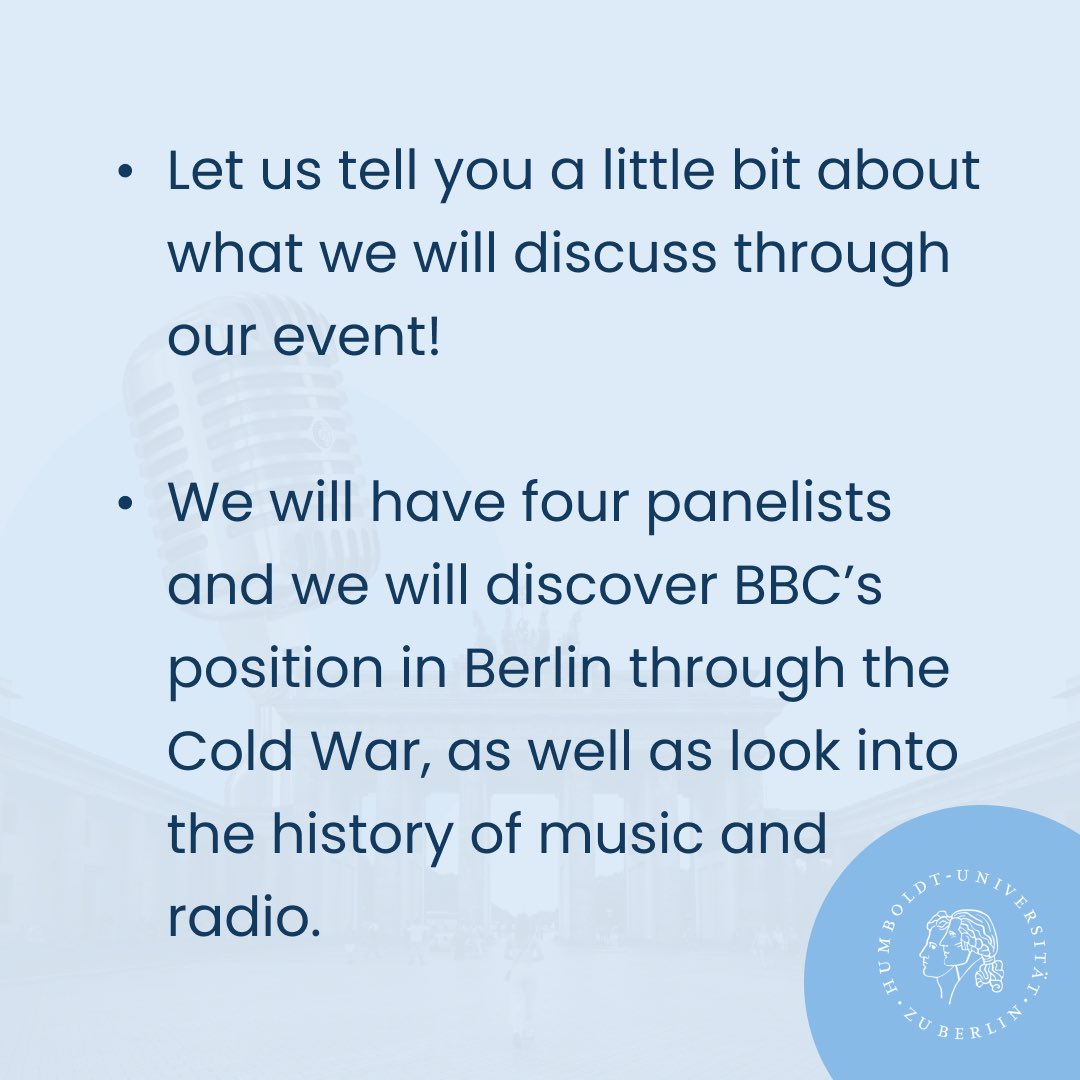 The students have started interviewing our brilliant guests and we decided that it is high time we started introducing them to you! 🎉

Stay tuned, we can't wait to tell and show you more🎙️

#humboldtuniversität #teamwork #project #bbc #germany #berlin