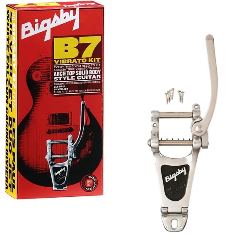 ProAudioLand's tweet photo. IN STOCK NOW! Give your favorite guitar a new look and an extra shot of classic Bigsby tone with the dutifully hand-crafted Bigsby B7 Vibrato Kit. 

https://t.co/fv4udYV1Gh

#bigsby #vibrato #classic #rockabilly #guitar
#vintageguitar #gretschguitar #lespaul https://t.co/3sC4W2WpRG