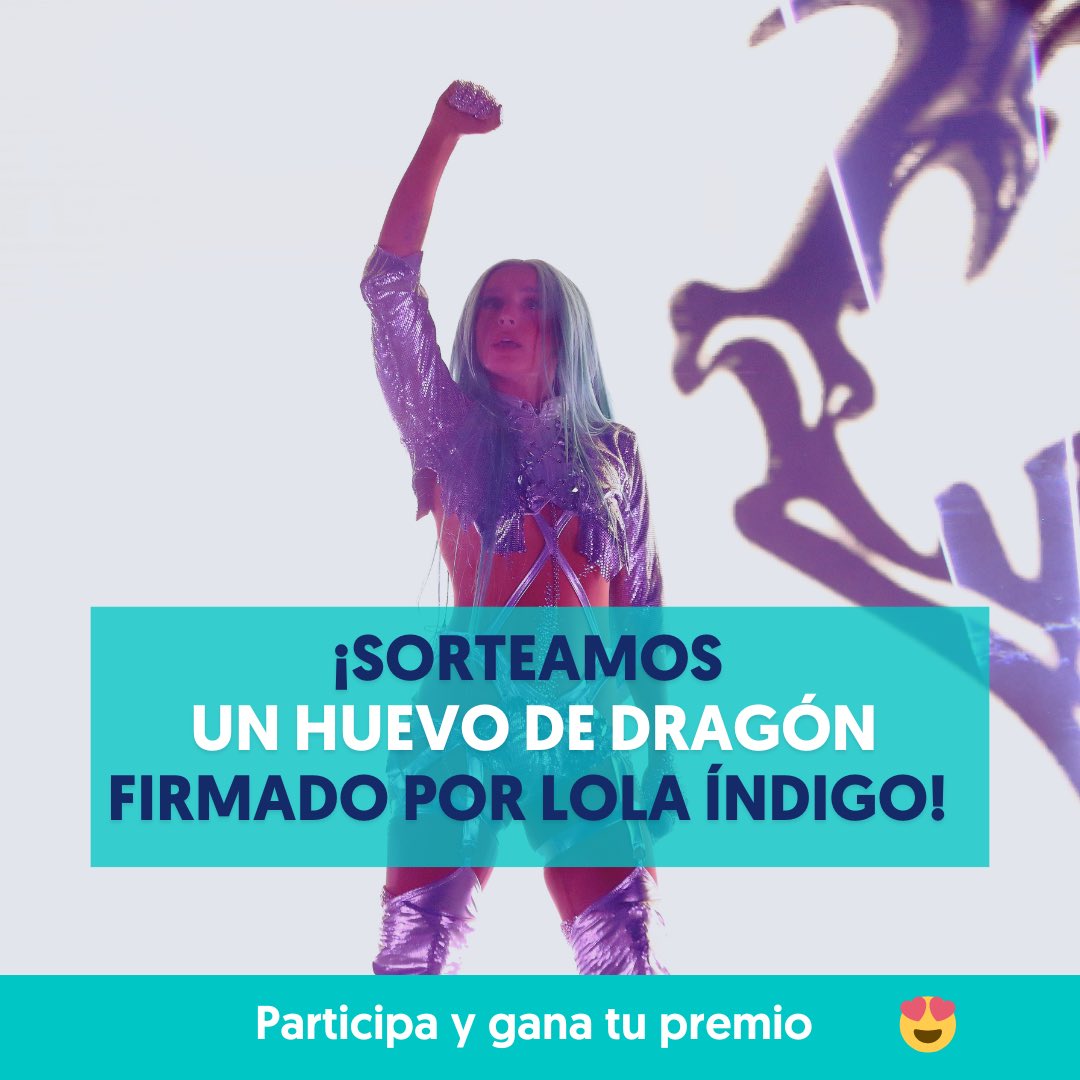 🔥  ¡SORTEO ESPECIAL! 🔥 <a href="/lolaindigomusic/">Lola Indigo</a> nos conquistó con su conciertazo del sábado y nos dejó un regalo. Consigue un huevo de dragón firmado por Lola Índigo.
 
¿Cómo conseguirlo?
 
1️⃣ Sigue a @WiZinkCenter 
2️⃣ Da RT a este post
3️⃣  Menciona en comentarios a un amigo.