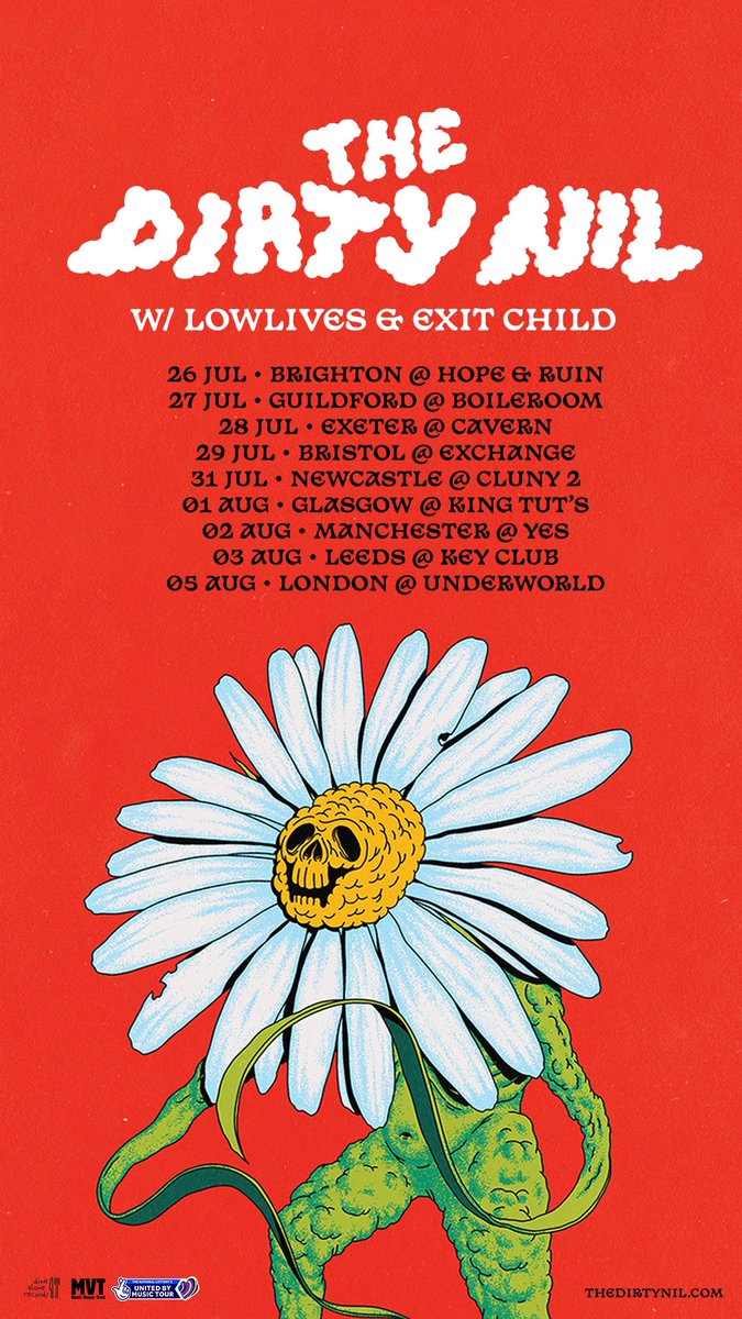 wearelowlives's tweet photo. TOUR TIME!! Did we hear you guys asking us to come back to the UK?! Well, weโre headed back with our buds in @thedirtynil and @exitchild ๐. Thanks to @TNLUK and @musicvenuetrust for putting this tour together. Tickets will be going on sale on Monday, May 15th. #UnitedByMusic https://t.co/4ZlhNUEaLa