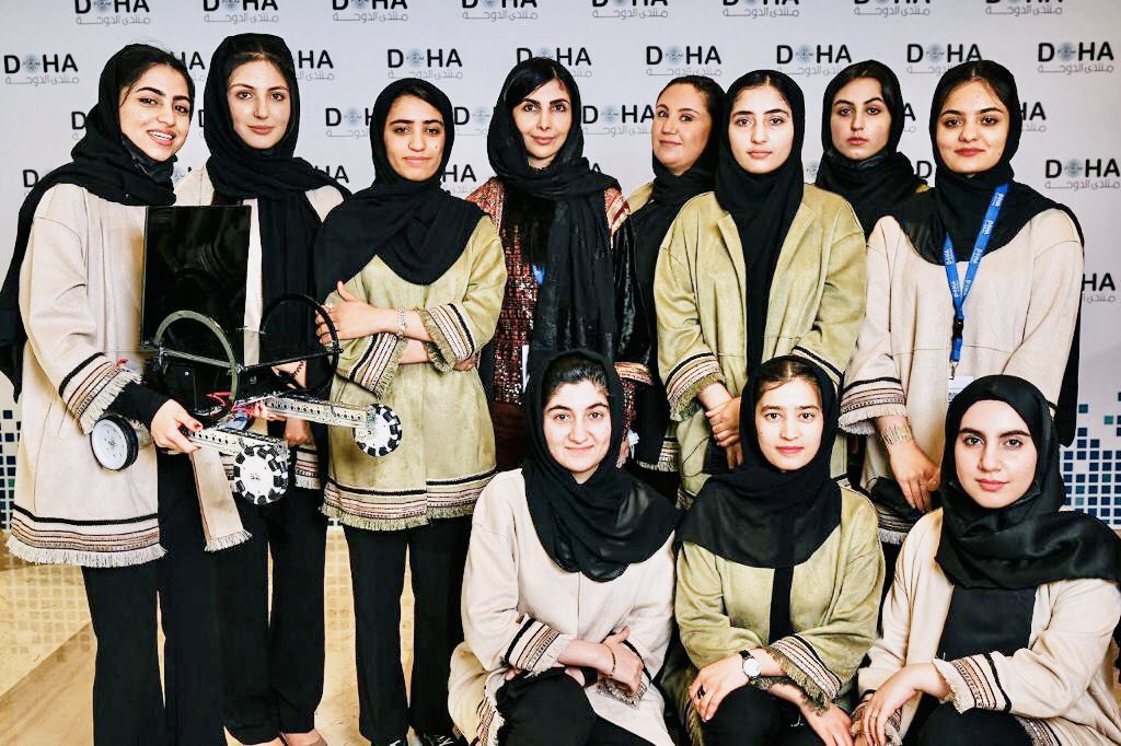 Our #AfghanDreamers team has arrived in the USA! Heartfelt thanks to <a href="/USEmbassyDoha/">U.S. Embassy in Qatar</a>  in the process — Your support will go a long way in helping these girls, who initially evacuated in August 2021, start a new life in the US. Thank you for your compassion!