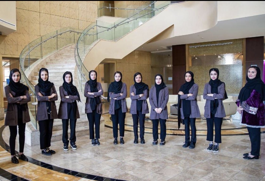 RoyaMahboob's tweet photo. Our #AfghanDreamers team has arrived in the USA! Heartfelt thanks to @USEmbassyDoha  in the process — Your support will go a long way in helping these girls, who initially evacuated in August 2021, start a new life in the US. Thank you for your compassion! https://t.co/UZ4LKnIJdG