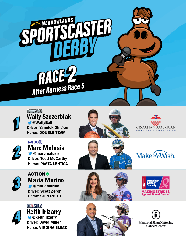 Meadowlands Racing on Twitter "We are holding two Sportscaster Derby