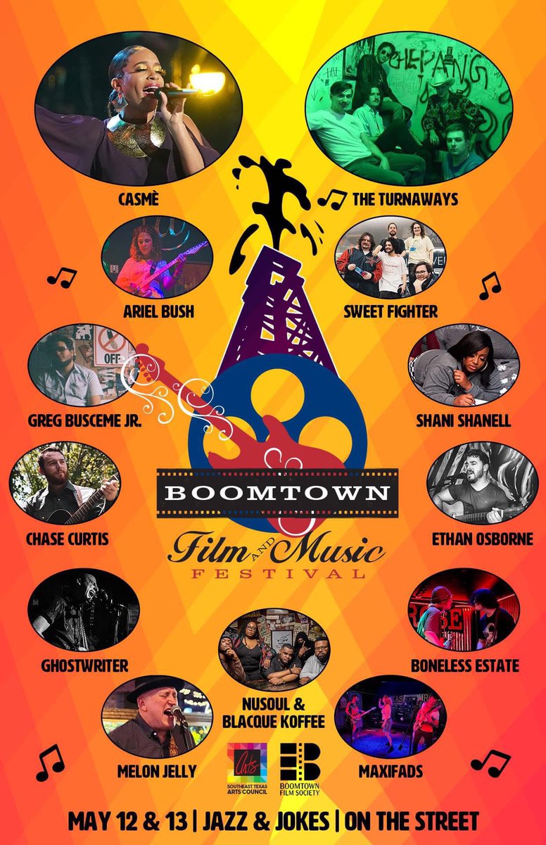 TURNAWAYS's tweet photo. The Boomtown Art &amp; Film Festival is going on later this week in Beaumont! We headline Saturday. See ya then. https://t.co/Qo0q2uZLoh
