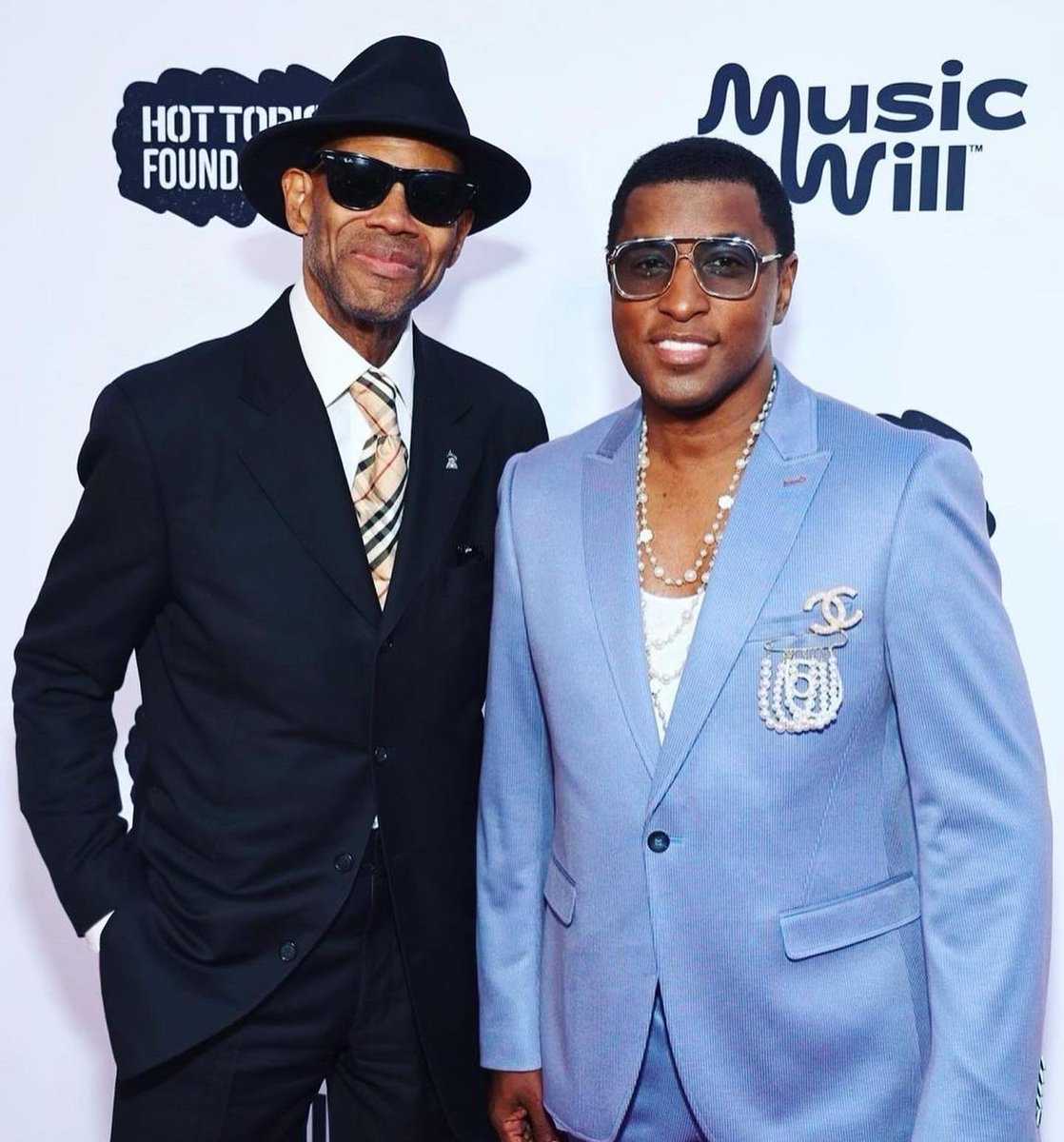 PMusicGroup's tweet photo. Our client @babyface at the 2023 @musicwillorg benefit gala where he was honored for his musical accomplishments alongside @idinamenzel and @tmorello. #MusicWill will be launching music programs in 20 schools in Babyface’s hometown of Indianapolis 🎵 #Babyface #PMusicGroup https://t.co/BZ7ePqw0FS