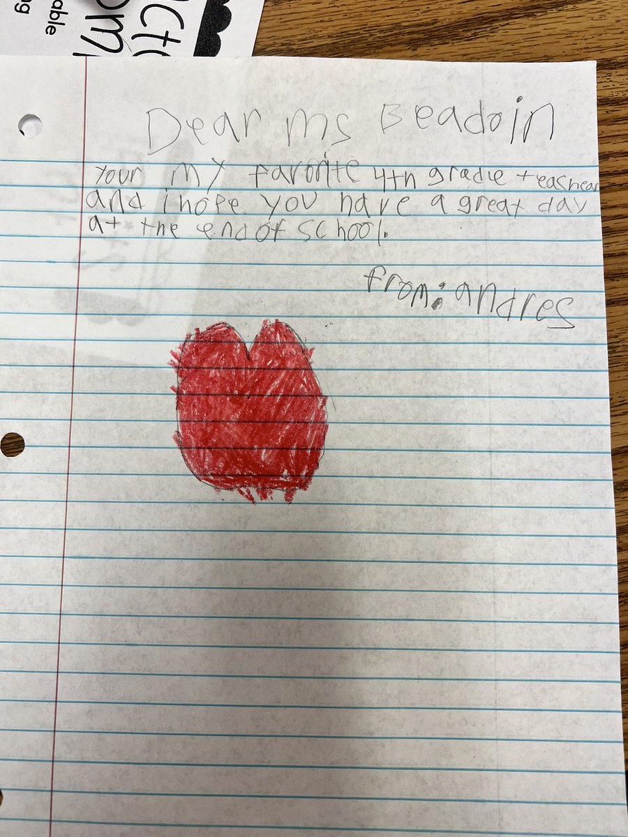 Notes from former students during teacher appreciation week are my FAVORITE!!! 💚 <a href="/HumbleISD_EGE/">Elm Grove Elementary</a> <a href="/HumbleISD/">Humble ISD</a>  #egeglows