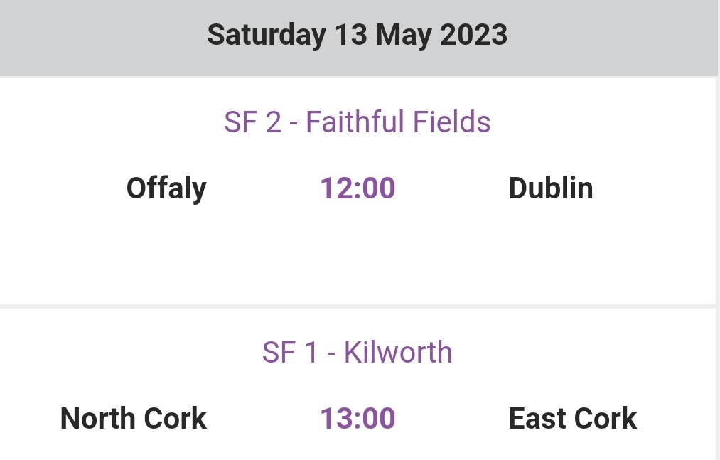 Cork Celtic Challenge (@corkcelticchall) on Twitter photo We have 3 teams in action at the semi final stage of the Celtic Challenge this Saturday
West Cork play an undefeated <a href="/TipperaryGAA/">Tipperary GAA</a> in <a href="/ValleyRoversGAA/">Valley Rovers GAA</a> at 12pm in the A semi final.
North & East collide in <a href="/KilworthGaa/">Kilworth GAA</a> at 1pm in the B semi final
<a href="/OfficialCorkGAA/">Cork GAA</a>
<a href="/echolivecork/">EchoLive.ie</a> We have 3 teams in action at the semi final stage of the Celtic Challenge this Saturday
West Cork play an undefeated <a href="/TipperaryGAA/">Tipperary GAA</a> in <a href="/ValleyRoversGAA/">Valley Rovers GAA</a> at 12pm in the A semi final.
North & East collide in <a href="/KilworthGaa/">Kilworth GAA</a> at 1pm in the B semi final
<a href="/OfficialCorkGAA/">Cork GAA</a>
<a href="/echolivecork/">EchoLive.ie</a>