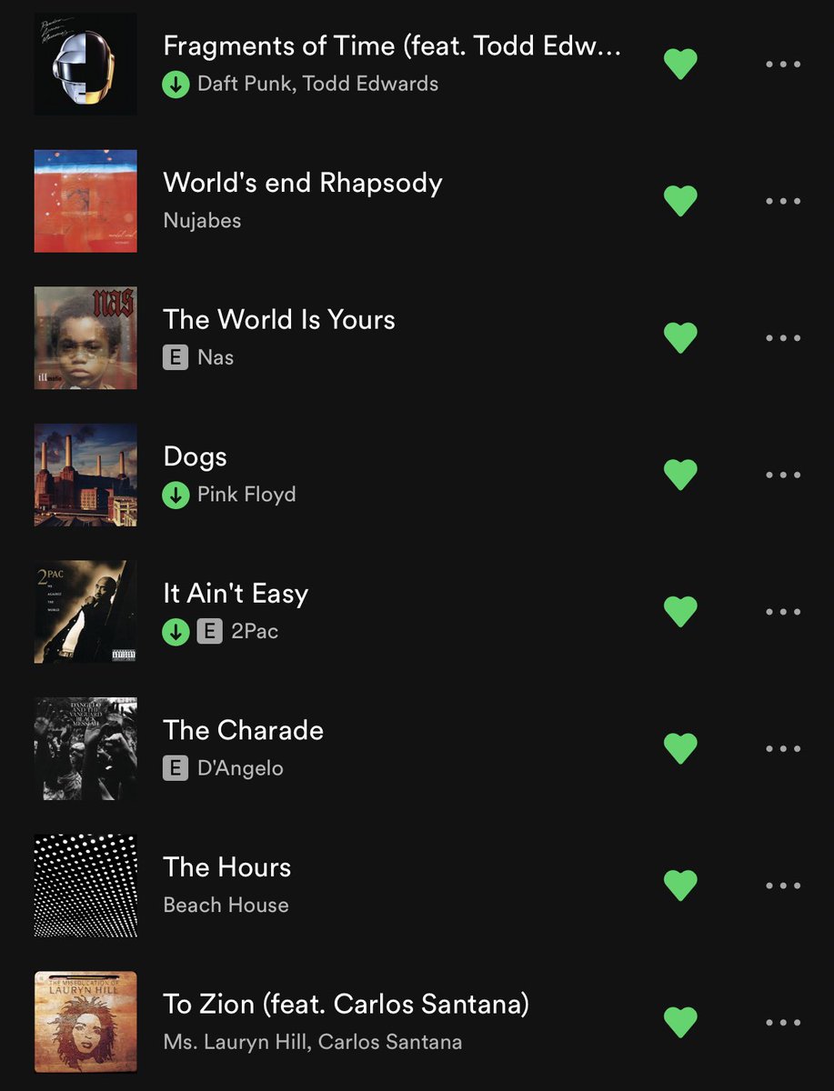 raptalksk's tweet photo. my top 16 favorite songs of all time, in no order. i tried my best this was damn near impossible lmao https://t.co/3JobOjX8v3