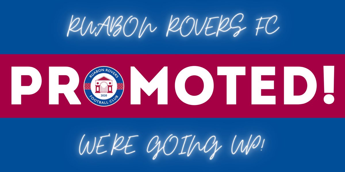 PROMOTED 

The Rovers have been successful in our ground inspection. 

This news paired with last nights win means that Ruabon at a minimum have secured a top two finish. We will be promoted to Tier 4 for the 2023/24 season.