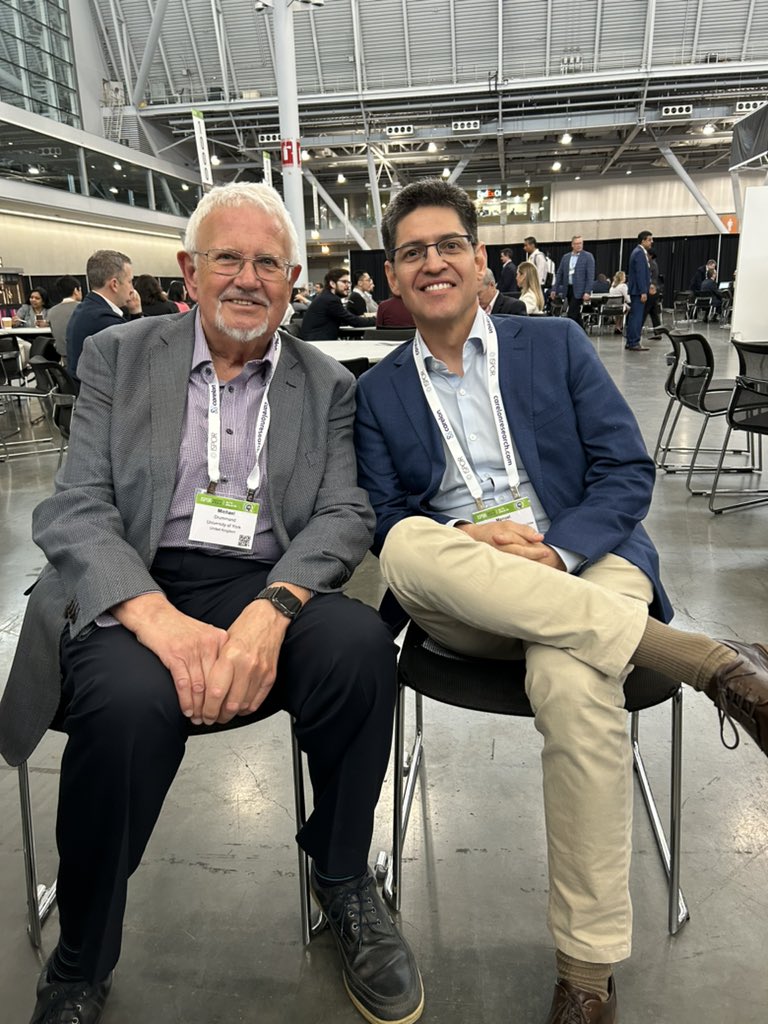 Great conversation with professor Mike Drummond, a living legend of the field of healthy economics and outcomes research, #ISPOR2023