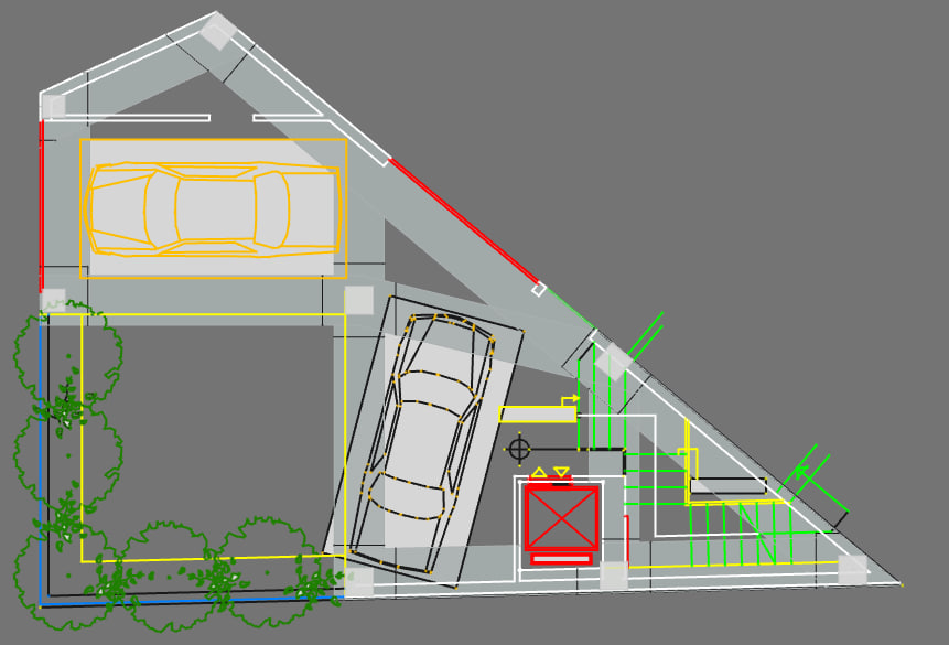 Architectural plan entry and matching with the built foundation.
 In #OSAFE software, the user has the ability to import the architectural file into the model and check architectural matches.
#FreeCAD #opensource #civiltools