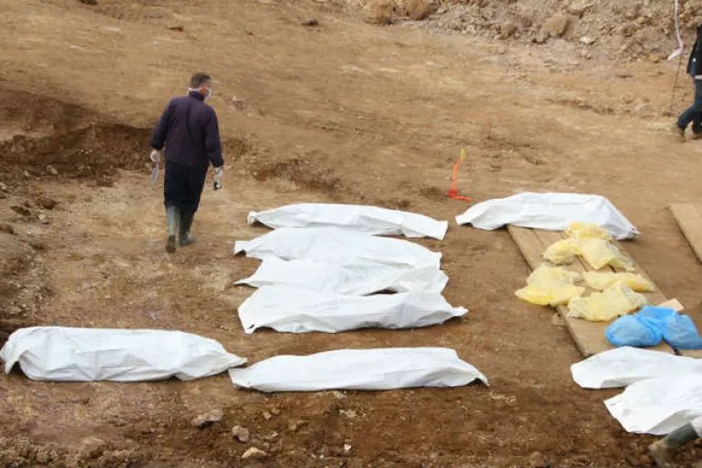 Amila Dzaferagic was three months old when she was killed together with her mother Besima. The mortal remains were exhumed from the Laniste mass grave in the #Kljuc area.