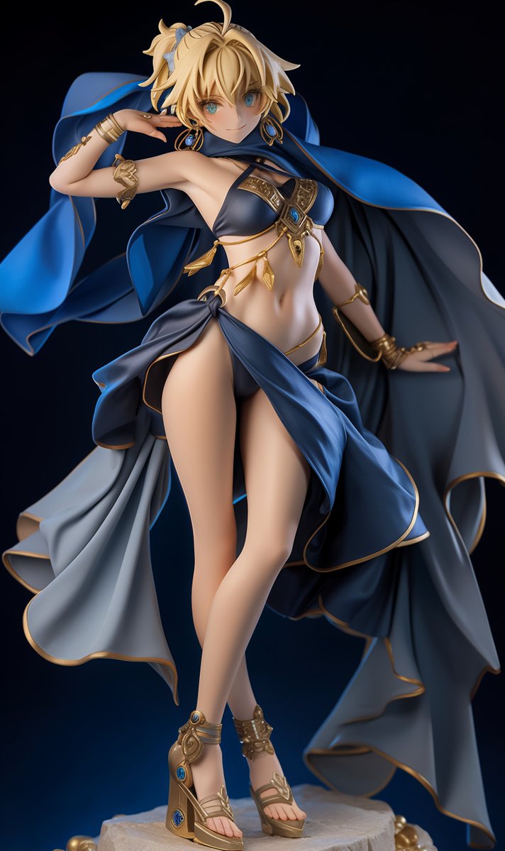 どちらのフィギュア風イラストがお好みですか？
画像つきですとアンケート機能が使えなかったので、リプ等で教えて頂けると嬉しいです🌸
#NFTs #AIart