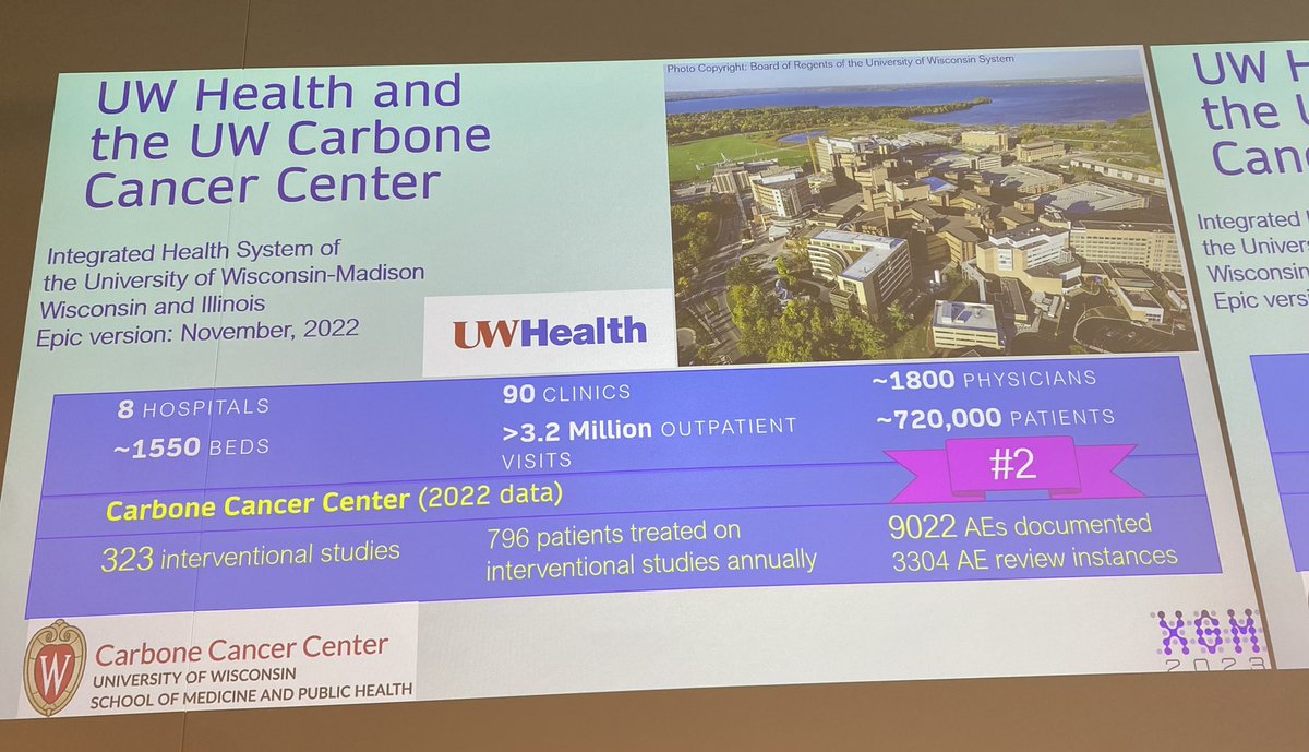 @UWInformatics @HamidEmamekhoo @AnnWieben @UWHealth @uwsmph @uw_hemeoncpc @DrJoelGordon #2 in the world at effectively tracking signs, symptoms, or abnormal labs while on a study. This helps clinicians determine the true risk/benefit analysis of a new treatment.