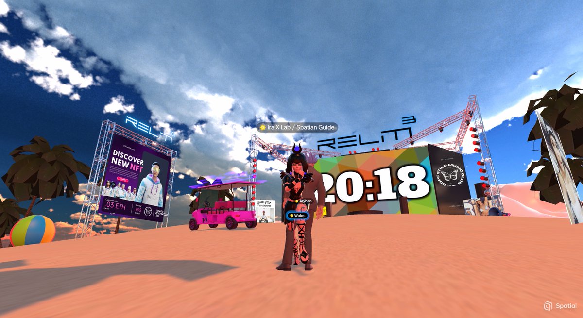 CirrusXr's tweet photo. count down to @DopeStilo gig! get down to the beach @Spatial_io
#noalgorithm #metaverse
@iraxlab @StiloMusicGroup @Shmerz86 https://t.co/BNkeP0YWnN