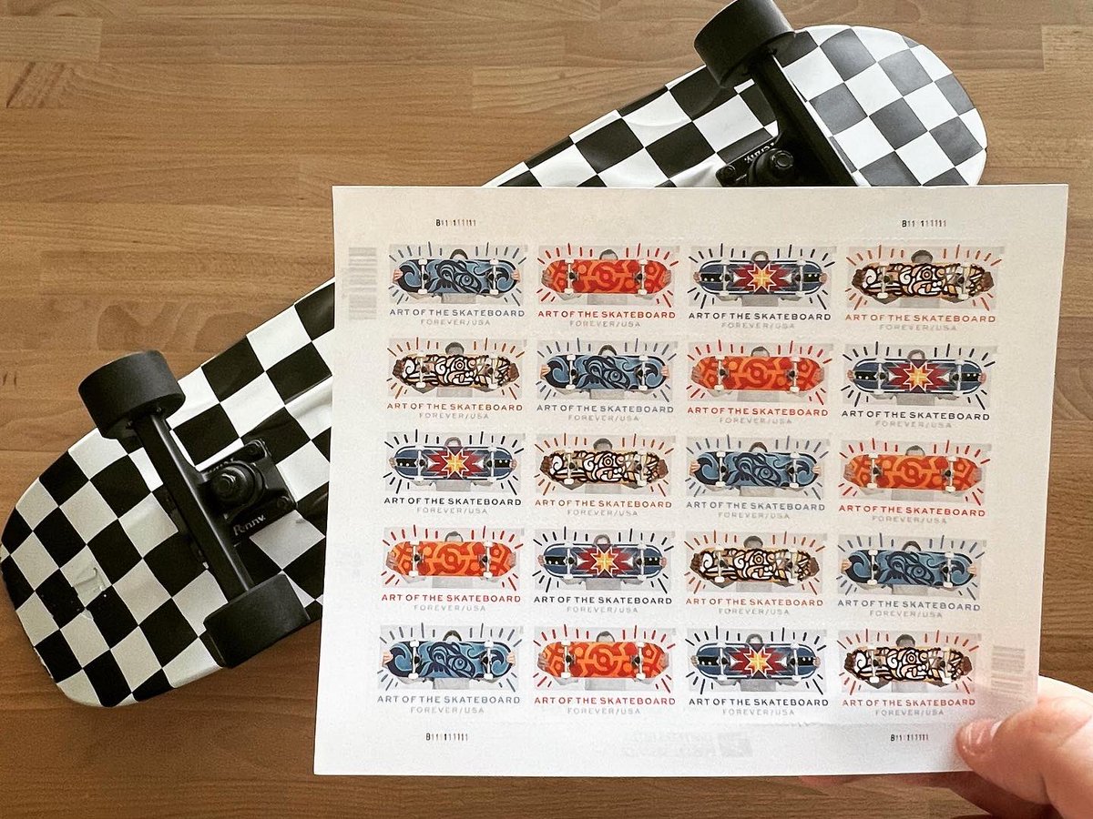 Graham Beck on Twitter "Impulse buy at the post office… 🛹 (The stamps