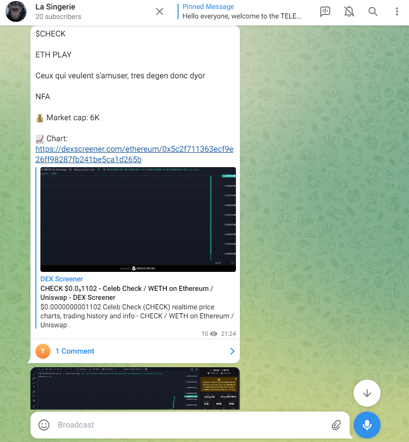 CryptalkI's tweet photo. $CHECK
Share à 6K MC sur le TG et ATH à 200k MC 
Ca c'est régalé

(J'ai voulu le share aussi ici mais pas eu le temps, c'est partie trop vite, vous vous seriez fait rekt)

Ca reste du gros degen gambling sur le tg donc des gros gains mais des pertes aussi, je refais rentrer du monde en fin de semaine🫡