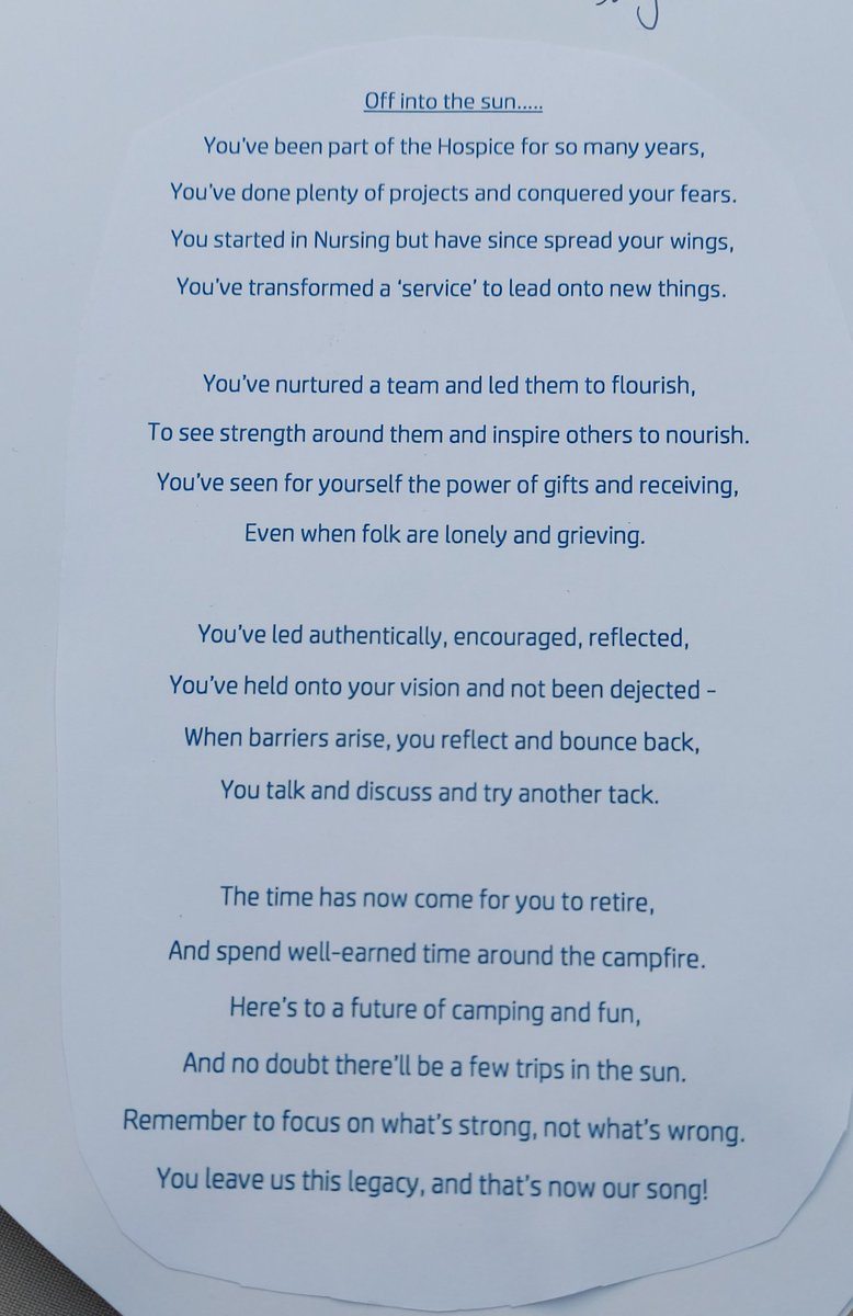 Susan High (@susanhigh10) on Twitter photo So many lovely thoughtful gifts on my retirement from Strathcarron Hospice today. Thank you all. It was a perfect day. This very special poem by Dr Sally Boa was icing on the cake! @BoaSally <a href="/strathcarron1/">Strathcarron Hospice</a> <a href="/CormacRussell/">Cormac Russell</a> So many lovely thoughtful gifts on my retirement from Strathcarron Hospice today. Thank you all. It was a perfect day. This very special poem by Dr Sally Boa was icing on the cake! @BoaSally <a href="/strathcarron1/">Strathcarron Hospice</a> <a href="/CormacRussell/">Cormac Russell</a>