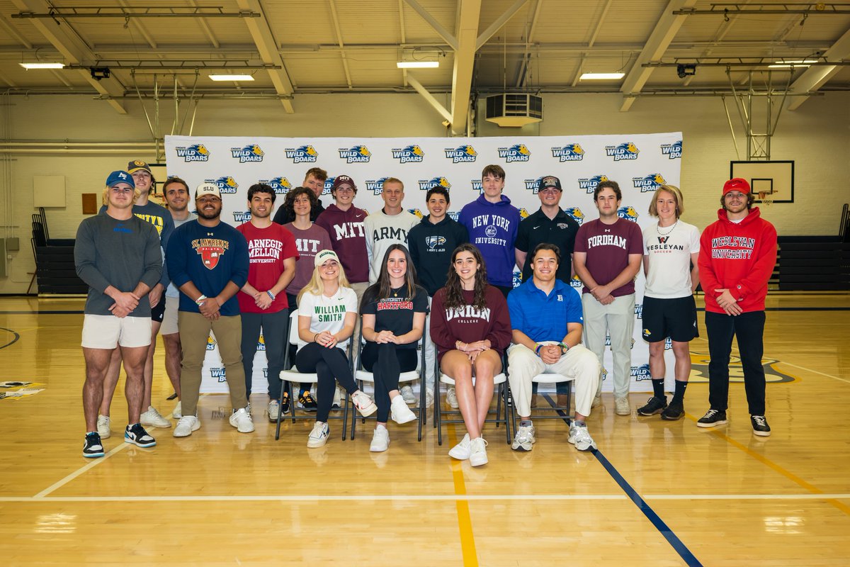 Our last signing day of the academic year celebrates 19 student athletes as they sign to commit to collegiate level play! Congratulations, Wild Boars!