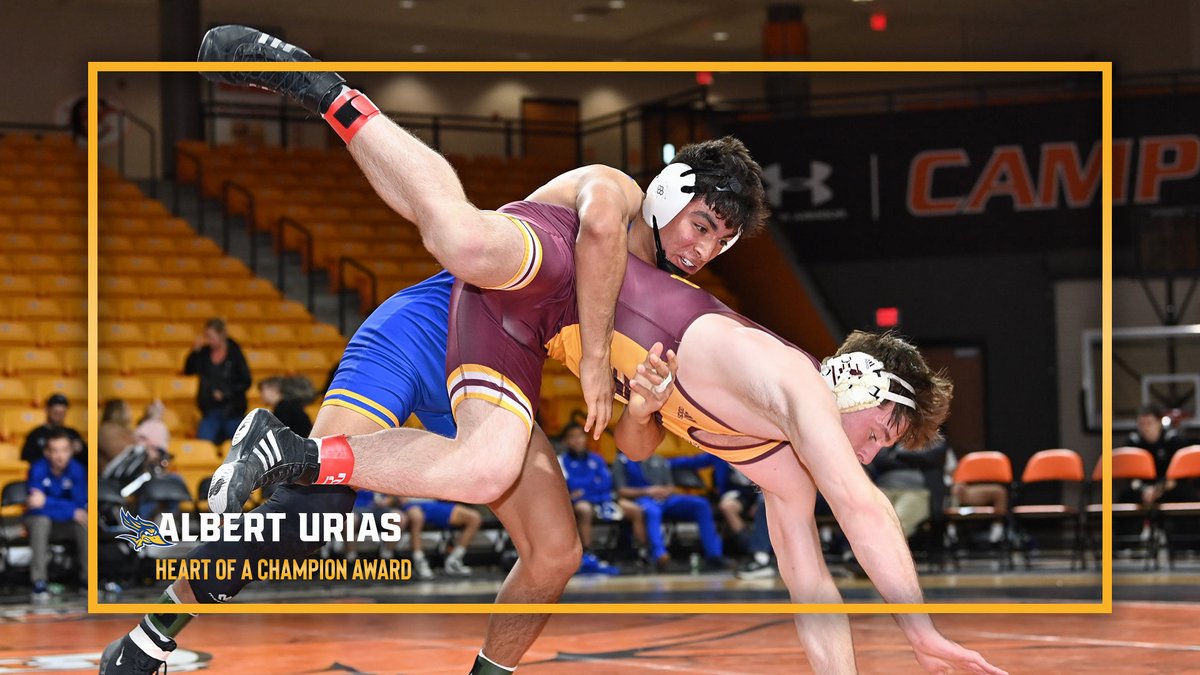 Congrats to Albert Urias (Heart of a Champion) and Chance Rich (Best Individual Contest) for their big wins at the <a href="/CSUBAthletics/">CSUB ATHLETICS</a> ROWDYs last night! And we're very proud of all of our guys who were nominated and earned recognitions, both on the mat and in the classroom!