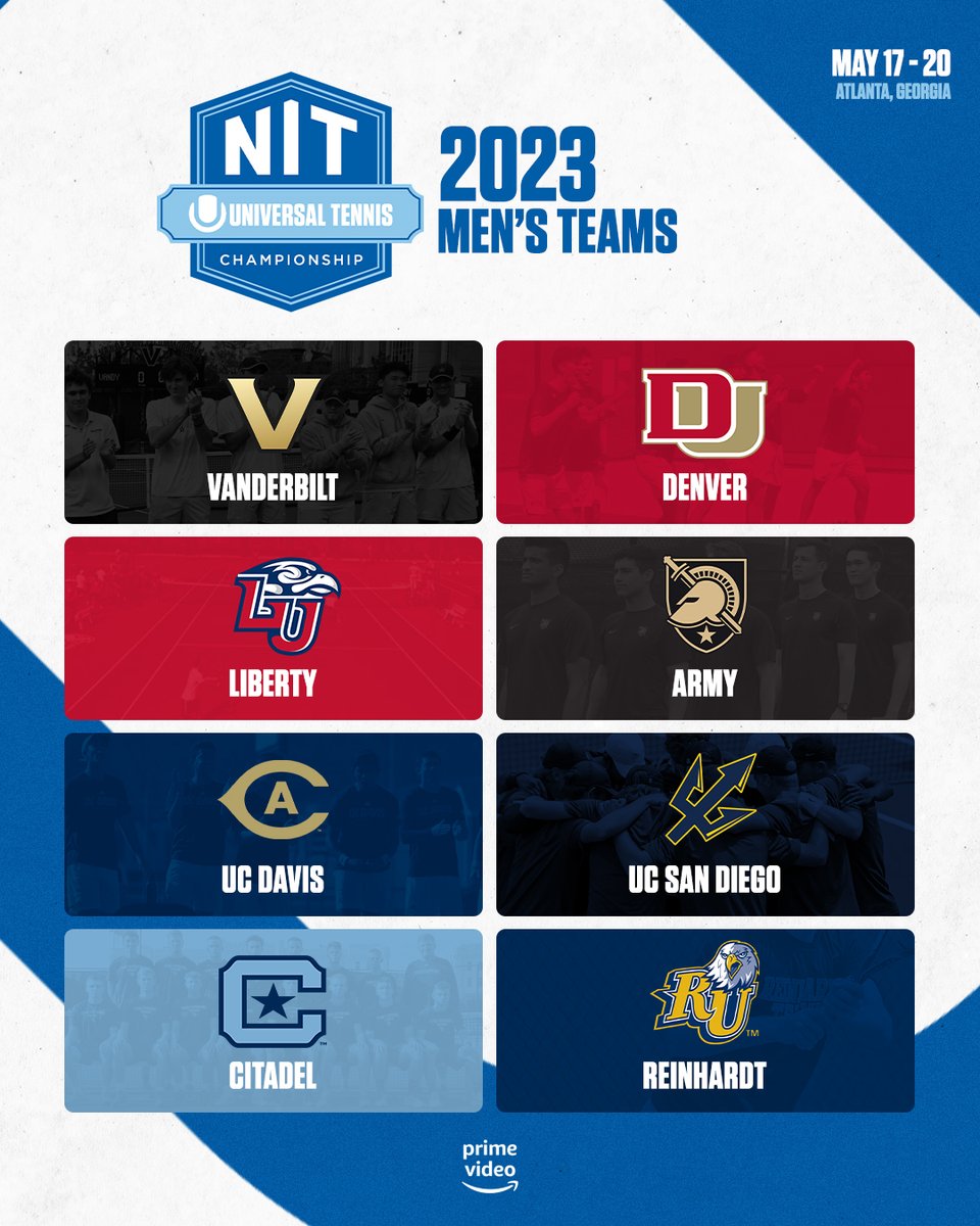 The field is SET 👊

Introducing the 8 men’s college teams competing for the inaugural #NITChampionship!