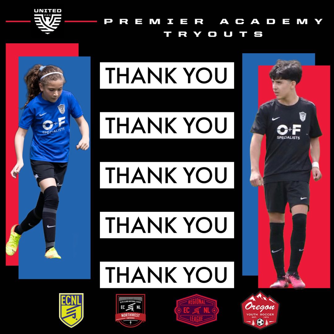 🚨Premier Academy🚨 THANK YOU!! 

Grateful so many players & families continue their journey with United PDX for 2023 / 24! 

Welcome new players to the United PDX family!

#WeAreUnited #UnitedIsTheFuture #PlayUnited #PortlandsClub