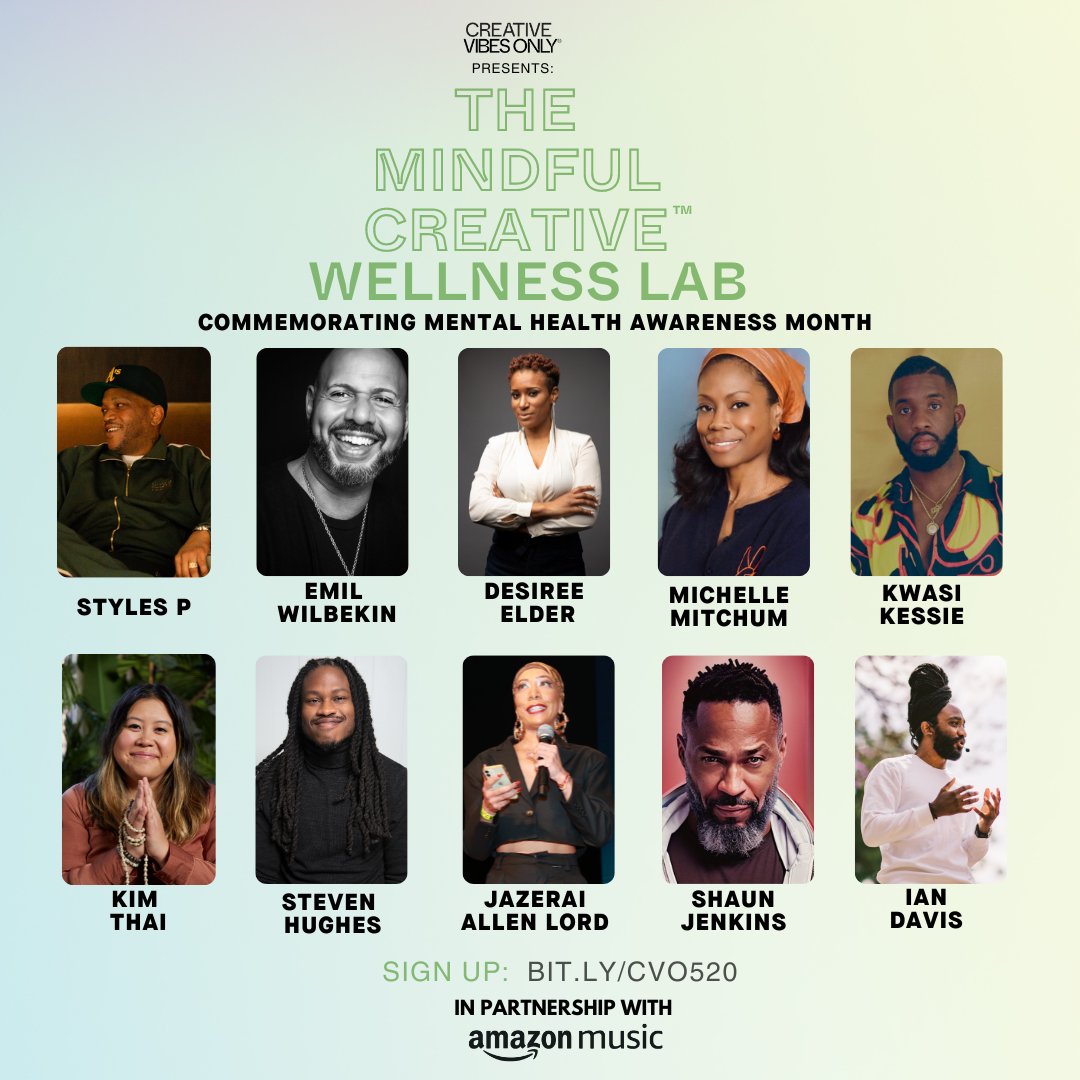 CreativeVibesO's tweet photo. [INVITE] RSVP: The Mindful Creative™ Wellness Lab for Creatives in Entertainment | Pop-up Saturday May 20 - https://t.co/7d6GtckRHV https://t.co/HClPqCBNfi